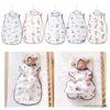 Sacos de dormir Bolsa de bebé Usable Algodón Dormir Suave Ligero Unisex Swaddle Manta Multi-patrón para niñas niños