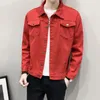 Vestes pour hommes printemps automne hommes Denim rue décontracté Slim Fit coton jean veste armée vert rouge mode Cowboy manteau