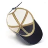 Ball Caps Patchwork Color Spring Summer Baseball Cap Kobiety Dżins HATS Men Bawełna na świeżym powietrzu prosta vintage Visor Casual