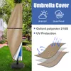 Regnöverdrag paraplyomslag med stångring ring utomhus paraplyer uteplats paraply täcker vattentät vindtät anti-uv trädgård parasol täcker 230614