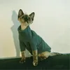 Costumes de chat vêtements Sphynx avec technologie de chaleur Lonic gilet Rex cornouaillais doux et sans poils chaton Devon sans poils