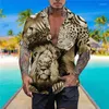 Vrijetijdsoverhemden voor heren Herenoverhemd Zomer Hawaïaans Bloemen Grafische prints Vakantie Korte mouw Button-down Print Kleding Boho Streetwear