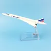 Flygplan Modle Airplane Model 16cm Air France Concorde Aircraft Model Diecast Metal Plane Airplanes 1 400 Plane Toy Gift 230613