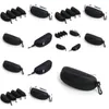 Sunglasses Cases Eyewear Er Women Glasses Box With Zipper Eyeglass For Men 10Pcs All Black Color Drop Delivery Fashion Accessories Dhmge