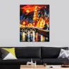 Vibrant Oil Painting Street Landscape Amsterdams Magic Handmade Canvas Art Contemporary Loft Decor