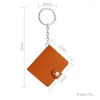 Keychains Personalized Mini Po Leather Custom 12pcs Colorful Picture Book Keyring Family Anniversary Diy Wallet Pendant