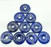 Naszyjniki wiszące 40 mm naturalny klejnot kwarcowy kryształ lapis lazuli opal pączki uroki biżuterii DIY Making Naszyjnik Akcesoria 8pcs