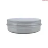 100ml Cream Jar Pot Can Empty Cosmetic Metal Aluminum Round Tin Cans Box Containers 30pcs/lot Screw Thread Lidhigh quantty Jhshc