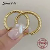 Hoop Huggie Somilia Fashion Женщины Серьги Gypsophila 18k Gold 30 -миллиметровая коллекция серьги для обруча S925 Серебряные женские украшения для женщин 230614