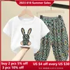 Clothing Sets Children Clothing Set Boy Girl Clothes Summer Suit Baby Sets Cute Cotton Tshirt Pants Toddler Loungewear Soft Tracksuit 2-10Y 230613