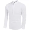 Chemises décontractées pour hommes Chemise en coton et lin Henley à manches longues Hippie Beach T 230614