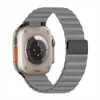 Magnetische Lus Voor Apple Watch Ultra Band 49Mm 44Mm 45Mm 40Mm 41Mm 45Mm lederen Armband Correa Iwatch Serie 8 7 6 5 4 Se Band