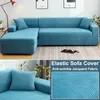Chair Covers 1/2/3/4 Seater Universal Jacqurad Sofa Cover L-shape Elastic Non-Slip Thick Slipcover For Living Room Bedroom Home Decor