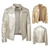 Men's Jackets Selling Men's Performance Stage Dress Jacket Gold Silver Mens Fashion Casual Stand Collar Coat Size 5XL-S Pure Color Tops 230613