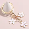 Keychains 10PCS Summer Selling Colorful Flower For Women Bag Pendant Car Key Ring Chain