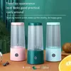 1pc, 4 lames USB Portable Juicer Maker, Portable Mini Blender, Juicer Fruit Juice Cup Automatic Small Electric Juicer, Smoothie Blender Ice Crush Cup, Food Prowear
