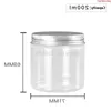 200G 200ml Pot En Plastique Cosmétique Crème Pot En Aluminium Couvercle Cap Clair PET Conteneur Vide Alimentaire Boîtes D'emballage 22pcshigh quantty Gosis