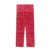 men's Jeans Hip-hop Street Fashion Slim Pencil Pants xxl Orange Red Purple b2Il#