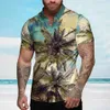 camisas de grife Havaí camisas vestido padrão de impressão camicia botão até luxos designers camisas masculinas camisas masculinas Chemise Homme Camisa