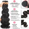 Hair Bulks Brazilian Body Wave Human Hair Bundles Natural Hair Weave 34 Bundles Deal 8-30 Inch Machine Double Weft Bundles Hair Extensions 230613