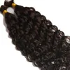 Волосы Brazilian человеческие волосы глубоко вьющиеся вьющиеся волосы, плетение для плетения 100% необработанных No Peat Cuft Humb Hair Extensions 3pcslot 230613
