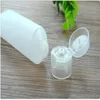 Vuoto riutilizzabile plastica smerigliata traslucida da viaggio trucco cosmetico tubi morbidi contenitore bottiglia con tappo a scatto detergente per lozione crema Bott Nvjh