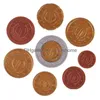 Andere festliche Partyartikel, Spielgeld-Euro-Münzen, Set mit 80 Kunststoff-Lernrezepten, Drop-Lieferung 202 Dhryu
