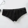 Mutande Slip da uomo traspiranti Sexy Stripe Sheer Bikini G-String Underwear Migliora il pene Convex Pouch Comfort Undies