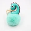 Keychains Cute Dinosaur Lady Bag Key Chain Accessories Pendant Plush Ball School Custom Factory Ornaments Chains