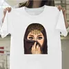 Kvinnors T-skjortor Luxury Woman in Hijab Face Muslim Islamic Grils Eyes Shirt Harajuk Tops T-shirt estetic mode Women Tee Sexy Tshirt