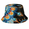Berets Abstract Mandala #8 Unisex Fashion Women Men Breathable Bucket Hats Dots Obsessed Obsessedwithdots Mandalas Wood