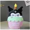 ぬいぐるみのぬいぐるみを歌うお誕生日おめでとう歌Kouromie Toy Cote Cake Plushes Soft 20cm Pillow Drop Delivery Toys Gifts Dhdgh