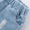 Jeans CROAL CHERIE Fashion Children Ripped Jeans Kids Boys Jeans Girls Jeans Denim Pants For Teenagers Boys Toddler Jeans Kids Clothes 230614