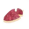 Naszyjniki wiszącego Kamień Naturalny Kotwica Kryształowy ząb Czerwony ręcznie robiony rzemiosło