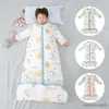 Sacchi a pelo Borsa organica per bambini Manica staccabile Coperta indossabile Calda trapunta da letto per bambini 0-12 anni R230614