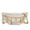 Mihaivina Women Belt Bag Bage Pearl Weist Leather Fanny Pack Fann