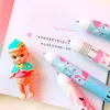 2pc Kawaii multicolore couleur stylo à bille flamant rose huile fraîche dessin animé créatif mignon dix main presse papeterie