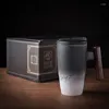 Tassen HF Kreative Retro-Tasse aus Keramik, große Teetasse, Kaffee, handgefertigte Keramiktassen und Business-Geschenkset, Bol Traditionnel Chinois