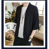 Men's Casual Shirts Men Clothing For Chinese Style White Shirt Beach Linen Streetwear