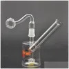 Tubi di fumo Narghilè Bong di vetro Bruciatore a nafta Pipa Us Dunkin Cups Acqua Birdcage Matrix Perc Recycler Dab Rigs Sigaretta Rolling Hine W Dhjcl