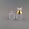 Nuevo 30 ml / 1 oz Frasco cosmético de vidrio esmerilado Dispensador de botellas de viaje para champú de esencia Bomba prensada Envases cosméticos vacíos Uqlsw