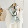 Cachecóis Longos Lenços de Seda Envoltos Lenço de pescoço Estampado Floral Feminino Xale Elegante Foulard Feminino Presentes 170 53cm