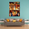 City Life Landscape Canvas Art Amsterdam Little Bridge Ręcznie malowane malowanie kinfe