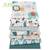 Tecido estampado sarja tecido de algodão est verde dos desenhos animados costura diy acolchoado material têxtil para casa para bebê camisa de cama infantil 230613