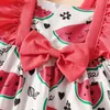 Girl Dresses Avocado Summer Baby Dress Clothes Toddler Girls Clothing Kid Outfit Casual Cute Children Wear Boutique