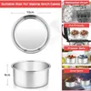 Baking Tools 12X 4 Inch Cake Pan 6 Piece Mini Round Tier Pans Set For Steaming
