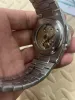 Новый Nautilus 5711 Мужские автоматические механические роскошные часы Patekity серии часов Голубой циферблат Серебряные часы из нержавеющей стали Наручные часы с ремешком