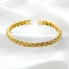 Bangle Stainless Steel Woven Mesh For Man Open Gold Colour Bangles Woman Bracelets Gift Jewelry Drop