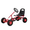 Kids Pedal Go Kart Ride on Rubber Wheels Sports Racing Toy Trike Car, Suit For 2-6 Ages Children