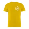 Herren T-Shirts Baumwolle Unisex Shirt Programmierer Webentwickler Coder Programmierknoten JS Javascript Geschenk-T-Shirt